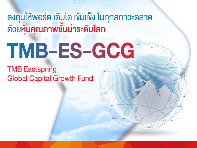 ลงทุนให้พอร์ตเติบโต ด้วยหุ้นคุณภาพดีทั่วโลก กับกองทุน TMB EASTSPRING Global Capital Growth