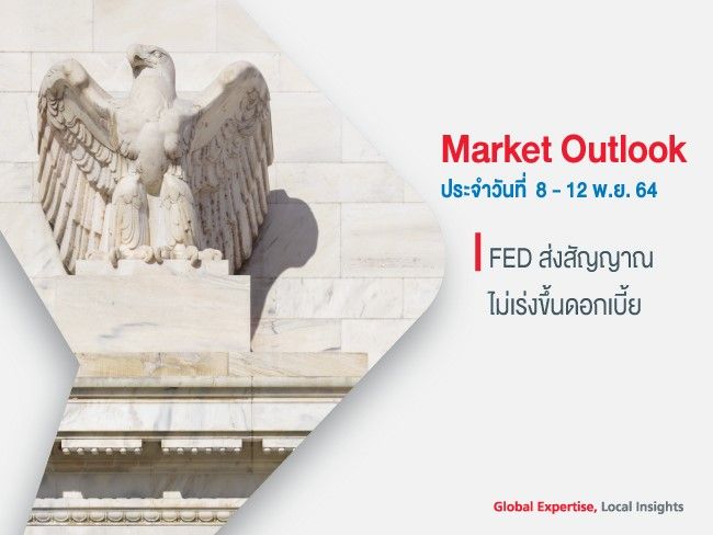มุมมองการลงทุนรายสัปดาห์ ประจำวันที่ 8 - 12 พ.ย. 64