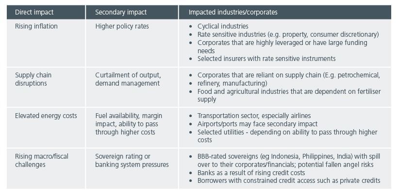 Fig. 1. Transmission mechanism of higher energy prices in Asia